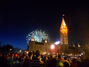Feux d'artifices de la fête du Canada