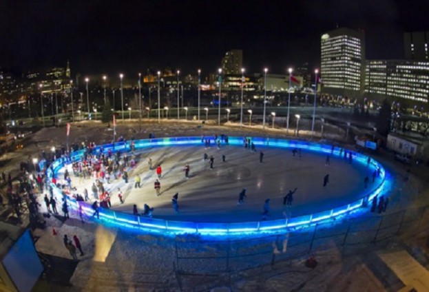 The Rink of Dreams was officially opened beside Ottawa City Hall on Wednesday January 25,2012. (ERROL MCGIHON/THE OTTAWA SUN/QMI AGENCY).